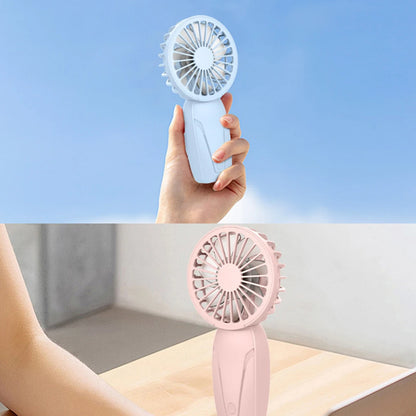 Portable Handheld Fan Small Cooling Fan USB Rechargeable Eyelash Eyelash Mute Cooler  Handheld Fan Mini USB Rechargeable Desk