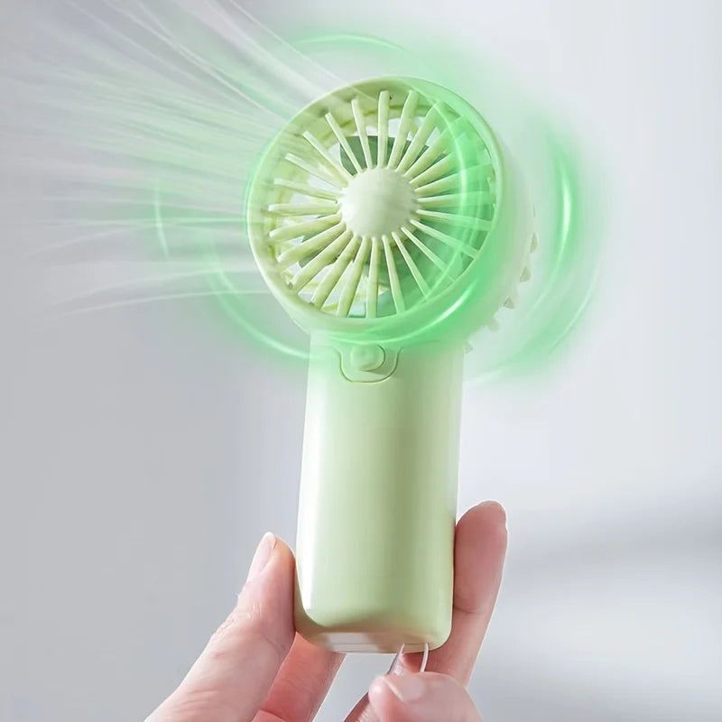 Portable Fan Convenient Creative Small Fan Pocket Hand-held Fan Lightweight Adjustable Cute Handheld Mini Fan Air Coolers