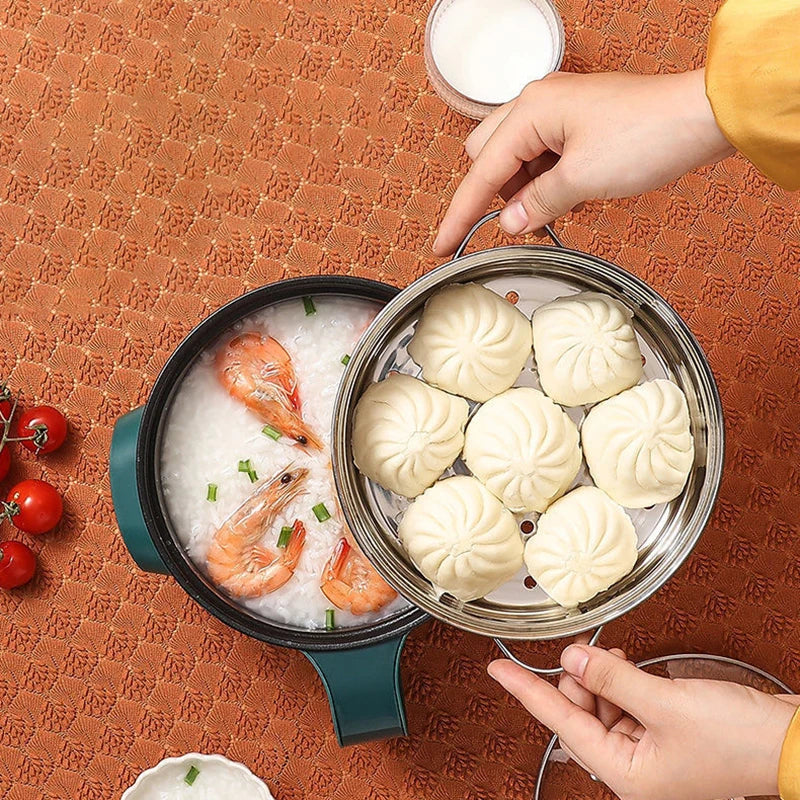 Electric Hot Pot Cooker Multicooker Hotpot Stew Heating Eggs Soup Pan Noodles  Steamer Rice Cookers Cooking Pot EU Plug