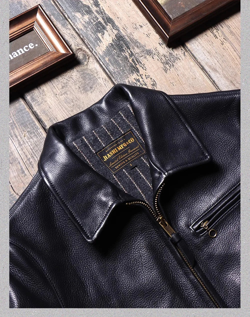 CC Shop Top.Mens Classic Motor Rider leather coat.Heavy Luxury uncoated Cowhide jacket.Cool Men real leather cloth.