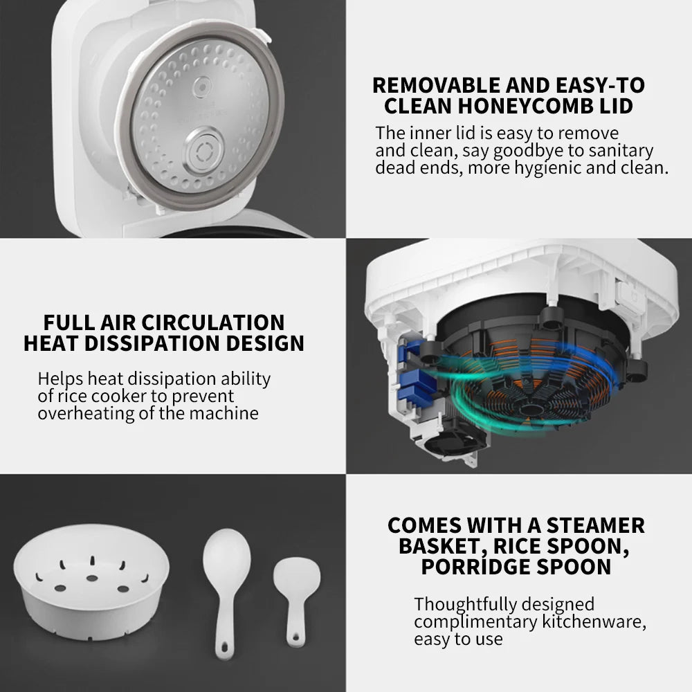 Xiaomi Mijia Smart Rice Cooker 3L Multi-function Electric Cooker App Intelligent Reservation NFC Function IH Heating Non-sticky