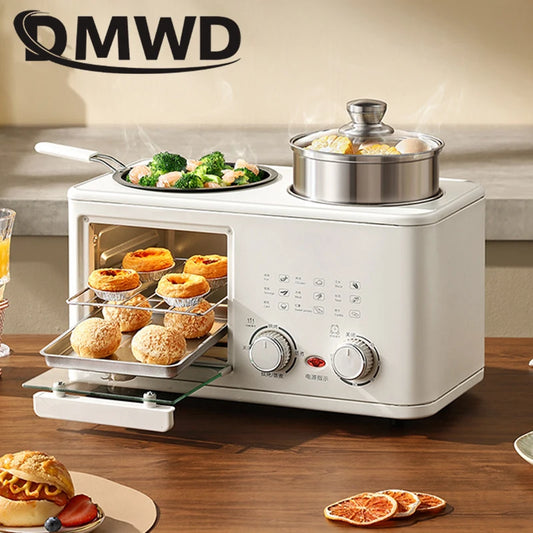 Breakfast Machine Porridge Rice Cooker Soup Stew Pasta Cooking Pot Food Steamer Bread Pizza Oven Egg Omelette Frying Pan Toaster