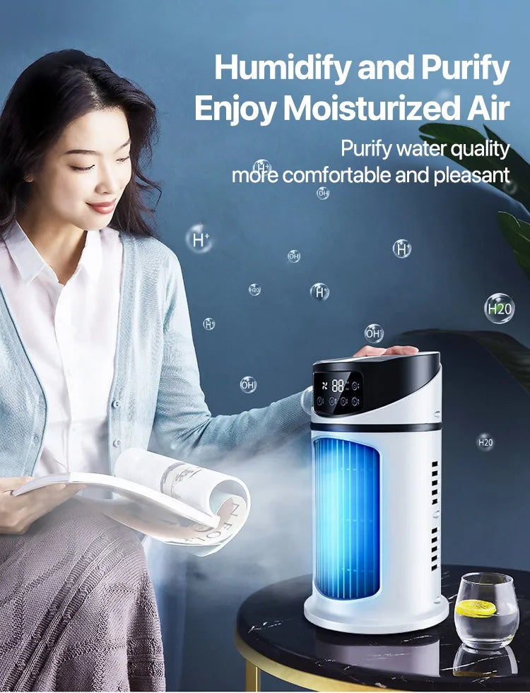 Portable Air Conditioner USB Mini Air Conditioner Air Cooler Fan Water Cooling Fan Air Conditioning air cooler For Home Office