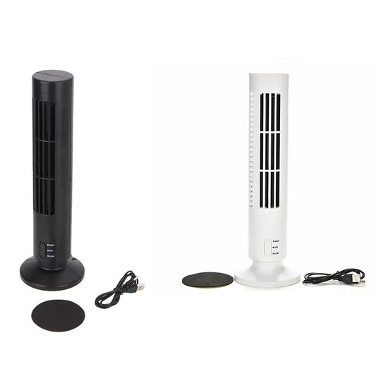 BAAJ-USB Rechargeable Tower Fan, Cooling Portable Fan Standing Bellyless Fan Air Conditioner Bedroom Kitchen Office