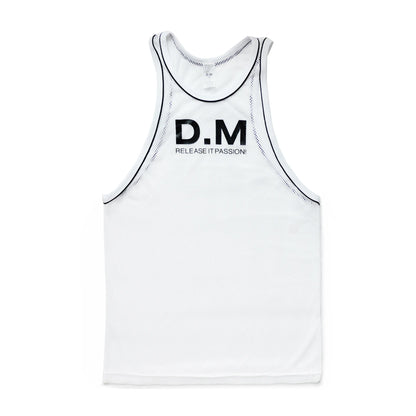 New Designer Men's Vest Transparent Breathable Mesh Vests Sleeveless Hot Tank Top for Male Men