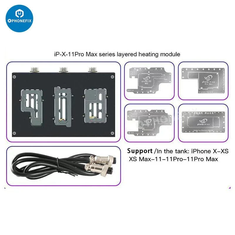 WL HT007 Pre-Heating Soldering Station Motherboard Tin Planting Layered Heating Table for iPhone 16 15 14 13 12 11 Pro Max