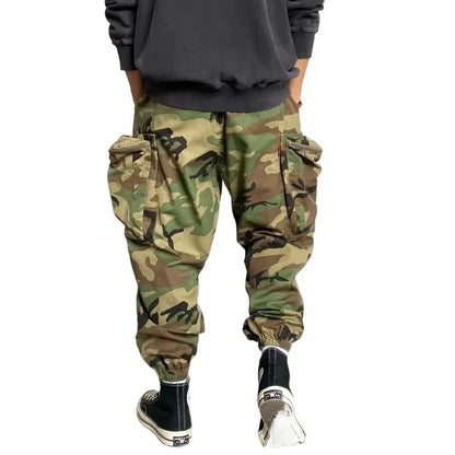 Autumnamerican Stylecasual Camouflage Cargo Pants Men's Loose-fit Trendy Brand Outdoor U.s. Military Style Harajuku Trousers