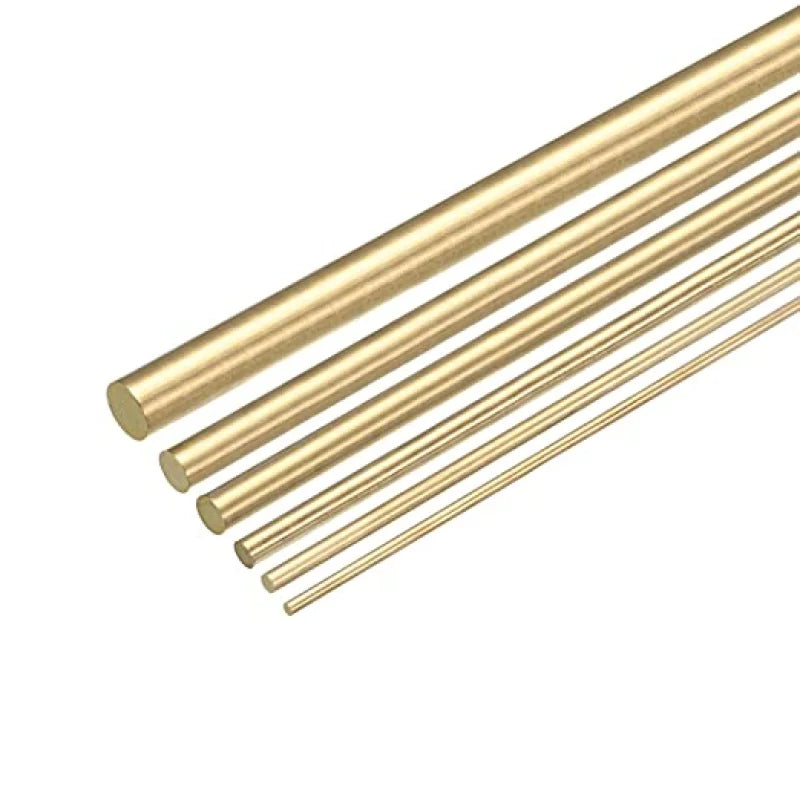 1-10pcs diameter 1.6 to 16mm brass round bars are hard and non-bending for DIY handle material round wire tube model making