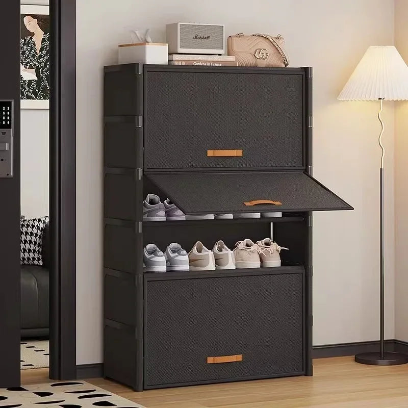 Multilayer Shoe Rack Shoe Cabinet Dustproof Household Shoe Rack for Small Spaces Spacious Storage Organizer Shelf for Shoes