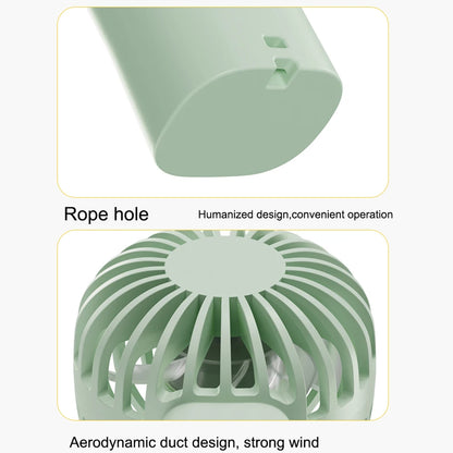 Portable Handheld Fan Small Cooling Fan USB Rechargeable Eyelash Eyelash Mute Cooler  Handheld Fan Mini USB Rechargeable Desk