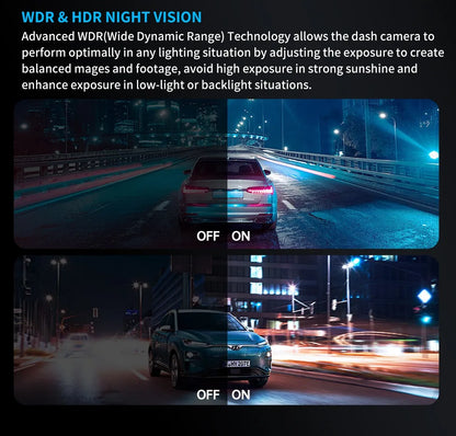 TiESFONG 4CH GPS caméra de tableau de bord i7pro frontal 4K/2K+3*1080P pour dashcam voiture DVR 360 24H moniteur de stationnement,WiFi camaras para automóviles,IR Vision nocturne,g-sensor,256Gmax