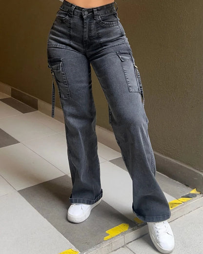 NEW 2023 woman High Waist Lifted Jeans Extremely slim waist to hip ratio Trousers jean pants