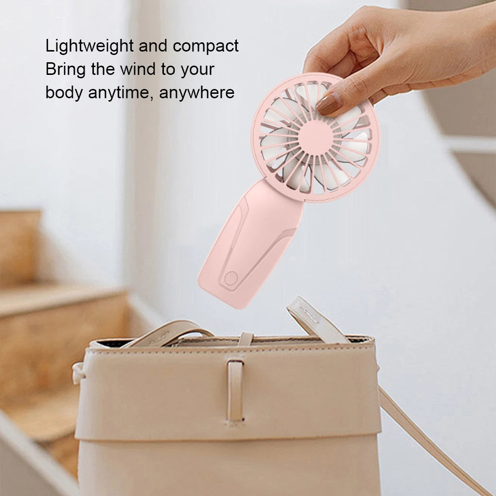 Noise Free Rechargeable Mini Fan For Silent Cooling Experience Lightweight Portable Mini Pocket Fan