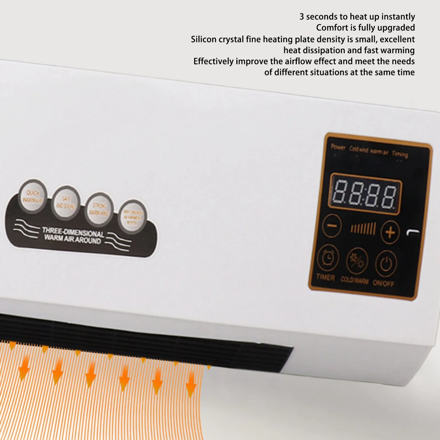 AC 110V Wall Mounted Heating Machine  Use Highly Efficient Wide Angles Mobile Small  Conditioner