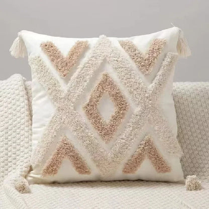 Ins Nordic Bohemian Style Geometric Plush Pillowcases Home Decorative Pillow With Tassel Waist Pillow Cushion Covers