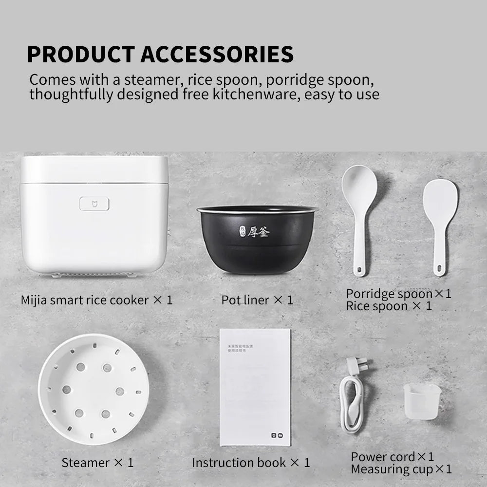 Xiaomi Mijia Smart Rice Cooker 3L Multi-function Electric Cooker App Intelligent Reservation NFC Function IH Heating Non-sticky