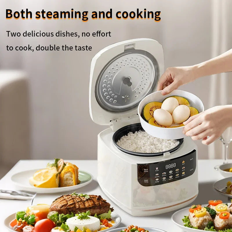 MultiCooker Electric Rice Cooker 110V 220V Non-Stick Pot 1-3 People Mini Cooking Machine Steamed Smart Rice Cooker Kitchen 2L