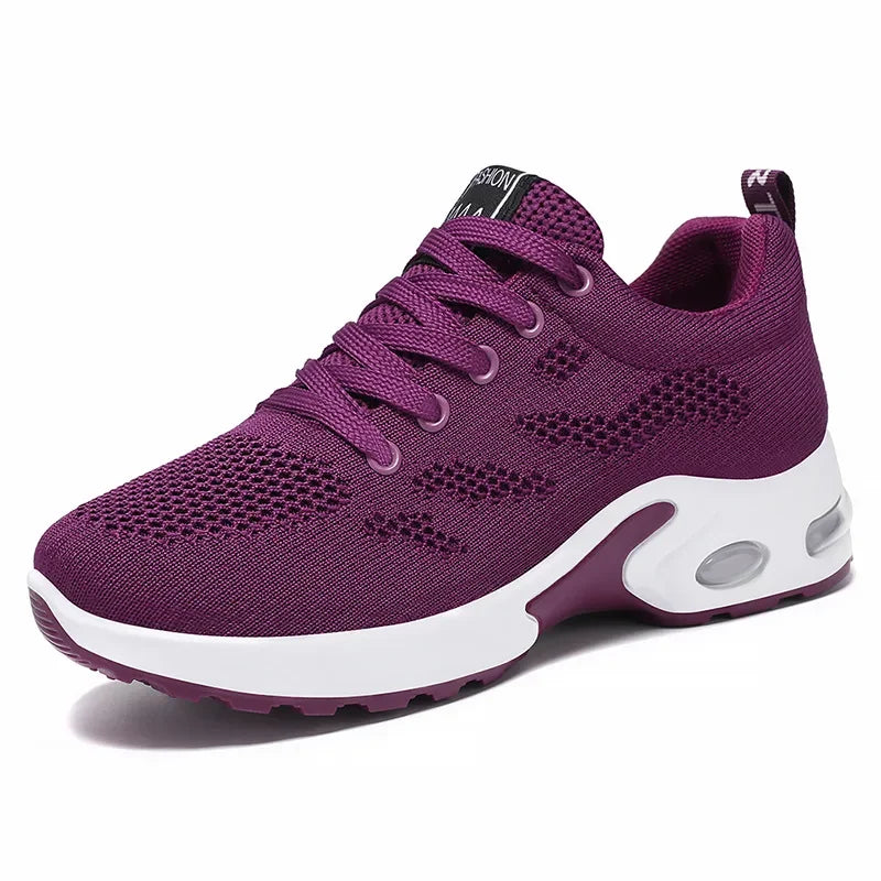 2025 New Style Women's Shoes Korean Style Casual Air Cushion Breathable Soft Bottom Sports Shoes for Women