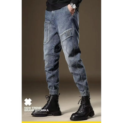 Autumn Winter Korean Fashion Stylish Pants Designer Clothes Luxury Men's Skinny Jeans Casual Slim Fit Pencil Boyfriend Jeans