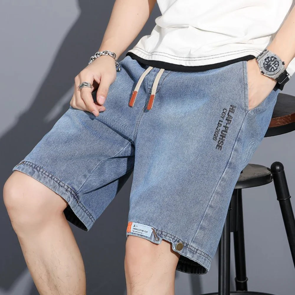 y2k Mens jeans Loose Baggy jeans Denim Short Men Jeans Fashion Streetwear Hip Hop Cargo pants man Shorts Pocket Male