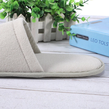 White Cotton Slippers Men Women Hotel Disposable Slides Home Travel Sandals Hospitality Footwear One Size On Sale