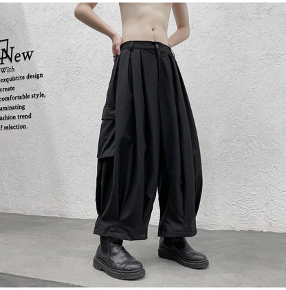 2024 Streetwear Men Harem Pants Men High Street Black Wide-Leg Trousers Hip Hop Jogging Pants Male Cargo Pants Oversized 5Xl 6Xl