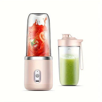 6 Blade 400ML Portable Blender Electric Juicer Cup For Travel Portable Juicer Mixer Usb Fresh Fruit Juice Blender Smoothie