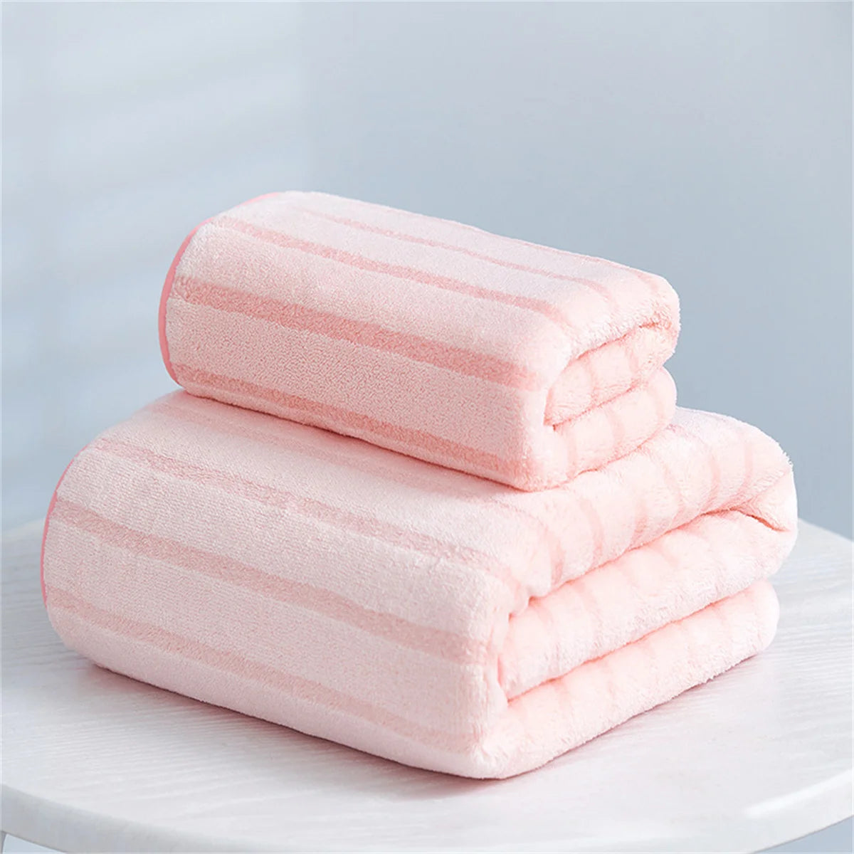 hibobi Coral Velvet Absorbent for Adults Face Towel Bath Set Soft Comfortable Bathroom,Water-absorbent and Not Easy to Shed