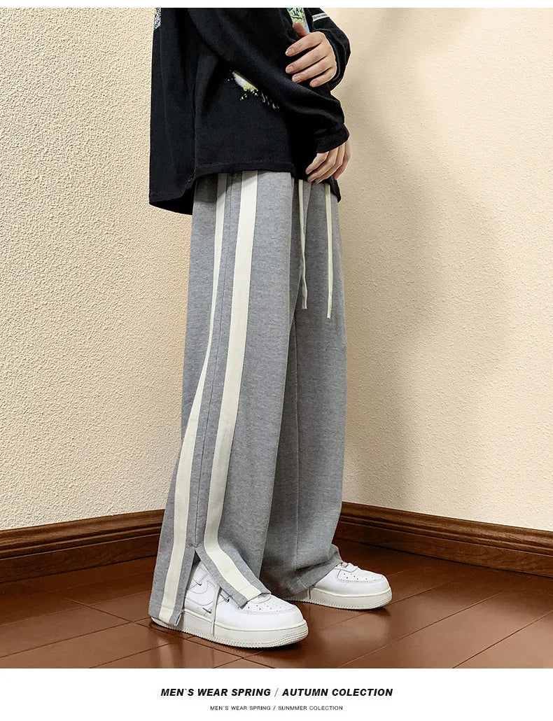 2023 Autumn Men Casual Wide-Leg Pants Korean Version Y2K Streetwear Hip Hop Men Fashion Trousers Sweatpants Harajuku Pants Men