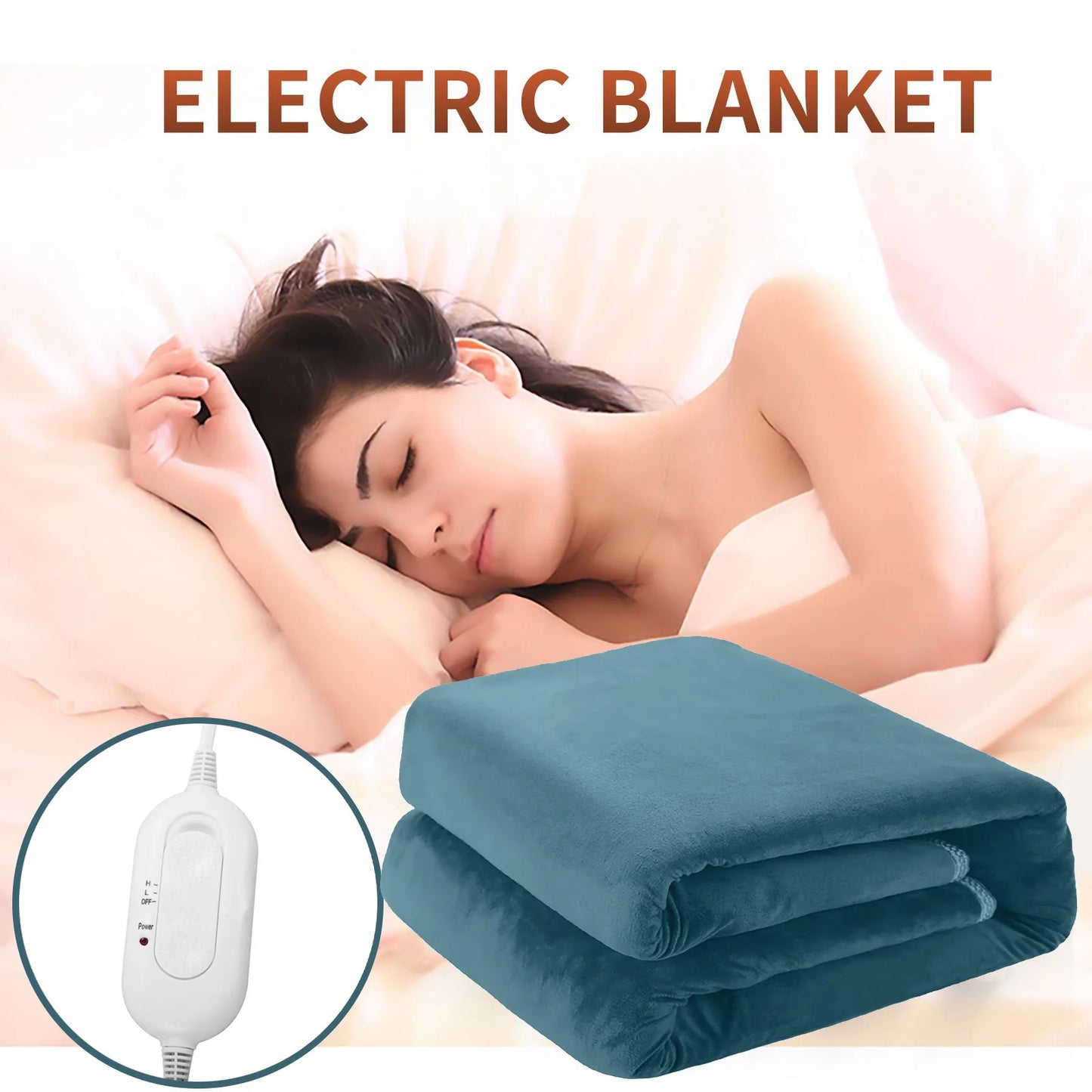 Heated Blanket Electric Throw Cozy Soft Flannel Electric Heated Blanket Electric Blanket Electric Heate Soft Temperature Control