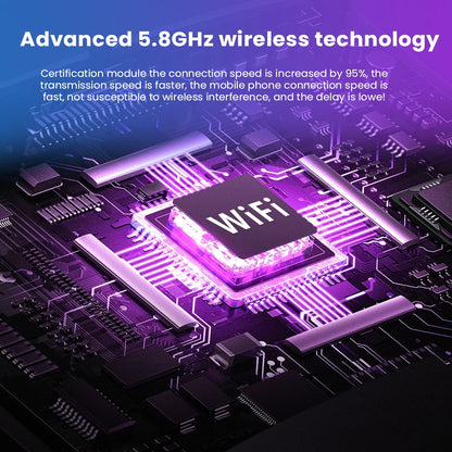 Dongle CarPlay sans fil 2 en 1 et adaptateur sans fil Android Auto, WiFi 5Ghz type-c/USB Plug Play, mise à jour OTA CarPlay sans fil, 2026