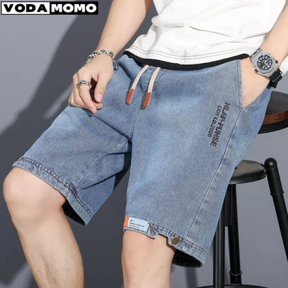 y2k Mens jeans Loose Baggy jeans Denim Short Men Jeans Fashion Streetwear Hip Hop Cargo pants man Shorts Pocket Male