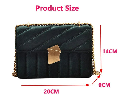 Luxury Women Handbag High Quality Velvet Mini Small Shoulder Bag Party Evening Clutch Fashion Flap Crossbody Tote Female Packag