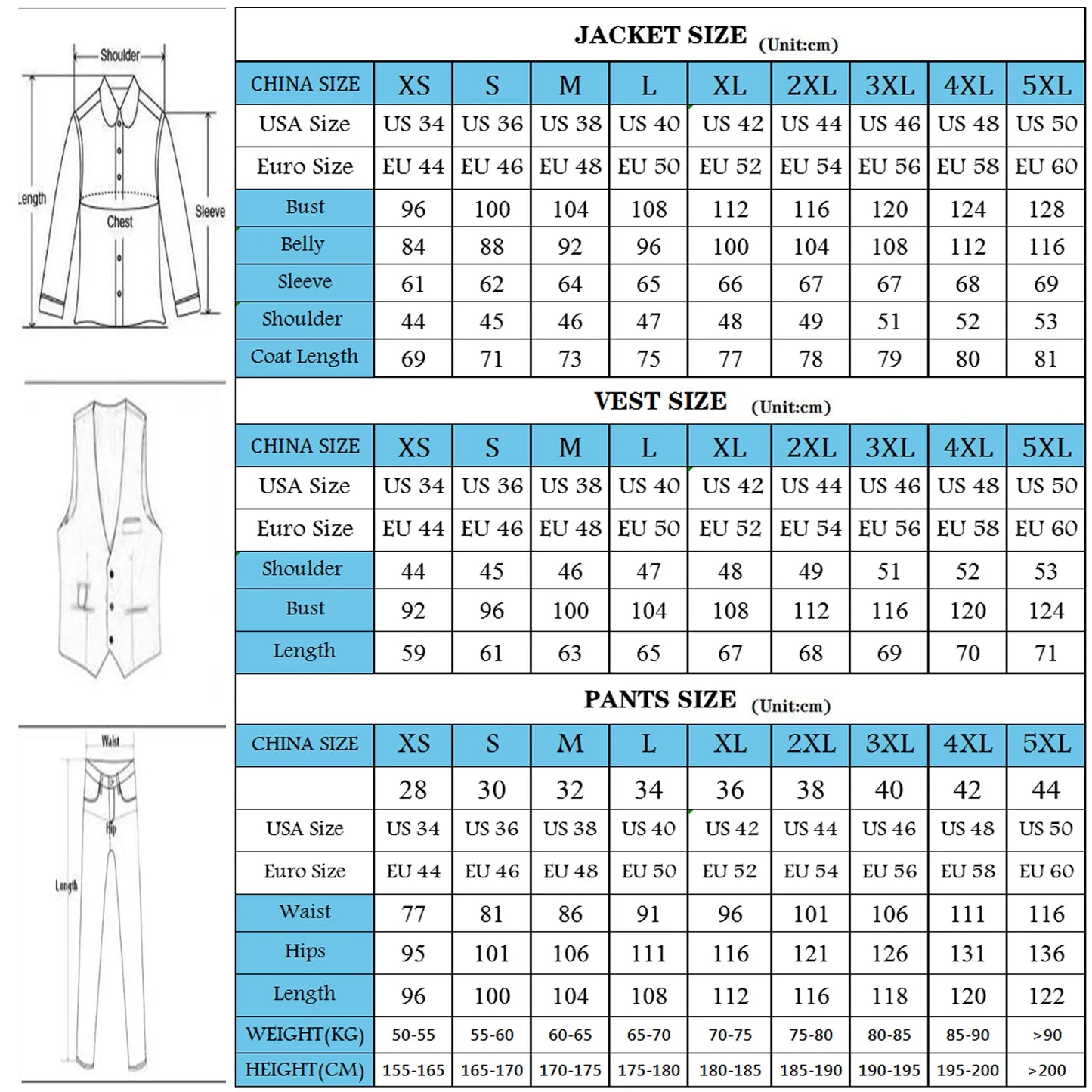 Classic Business Man Suit Single Breasted Blazer Customized Navy Stripes Jacket Vest Pants 3-Piece Groom Party Wedding Tuxedo