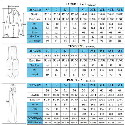 Classic Business Man Suit Single Breasted Blazer Customized Navy Stripes Jacket Vest Pants 3-Piece Groom Party Wedding Tuxedo