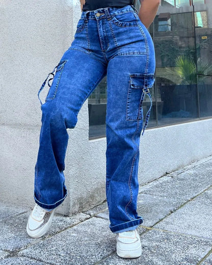 NEW 2023 woman High Waist Lifted Jeans Extremely slim waist to hip ratio Trousers jean pants