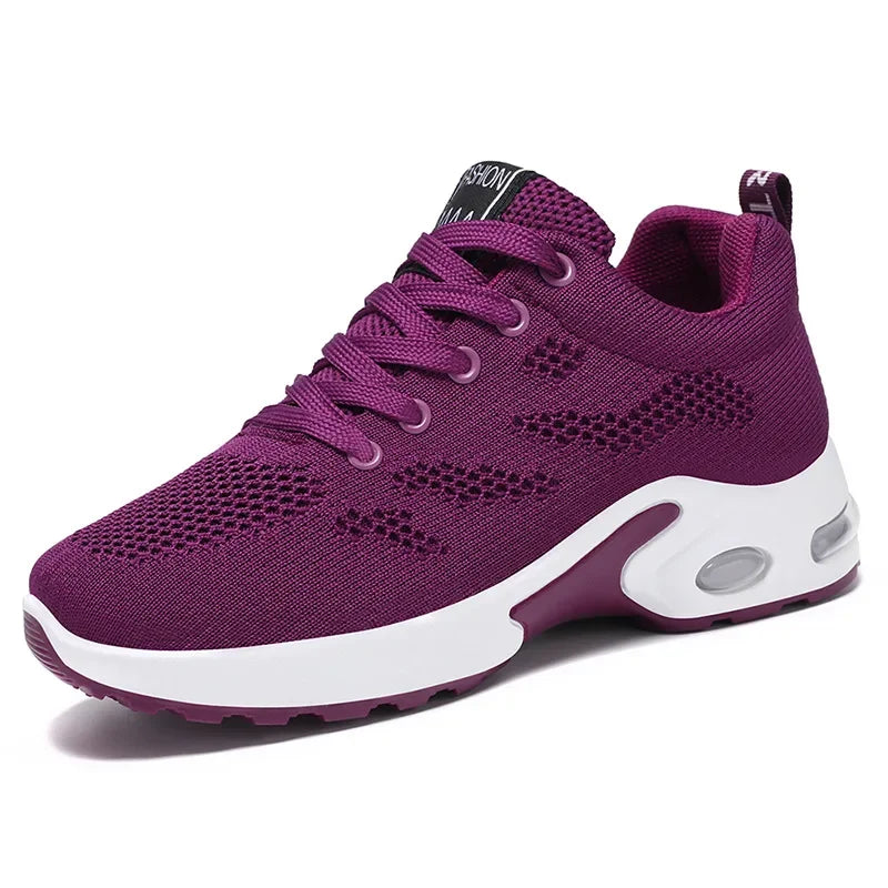 2025 New Style Women's Shoes Korean Style Casual Air Cushion Breathable Soft Bottom Sports Shoes for Women