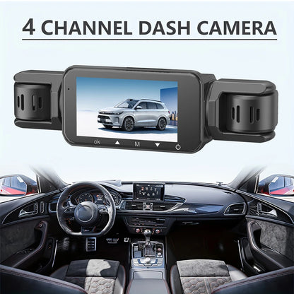 Caméra de tableau de bord de voiture 4CH boîte noire 4*1080P avec GPS WIFI caméra de tableau de bord enregistreur de conduite Vision nocturne moniteur de stationnement accessoires de voiture