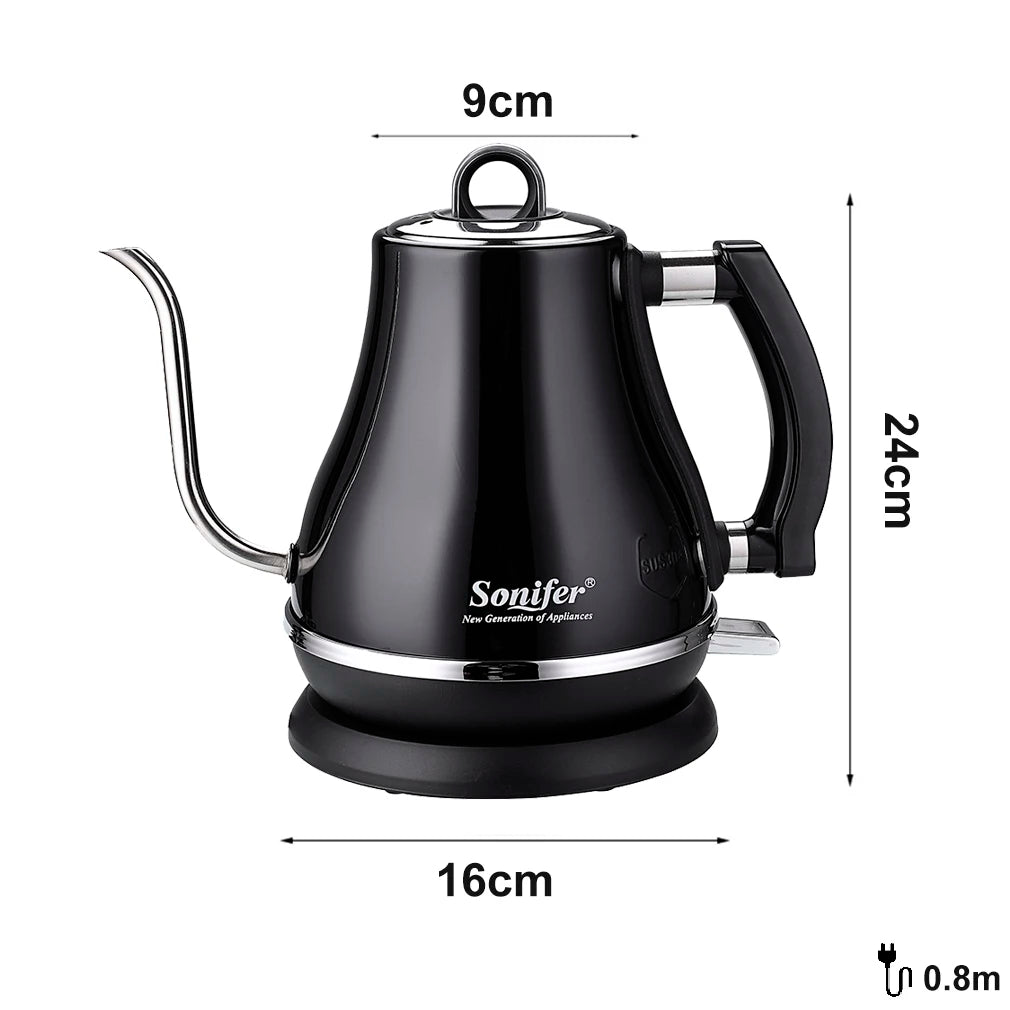 1.2L Gooseneck Electric Kettle Tea Coffee Thermo Pot Appliances Kitchen Smart Kettle Quick Heating Electric Boiling 220V Sonifer