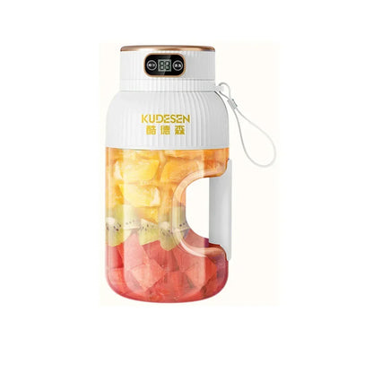 1200ML Electric Wireless Digital Display Mixer Portable Juicer Fruit Smoothie Juice Cup Rechargeable Smoothie Juicer 10 Blade