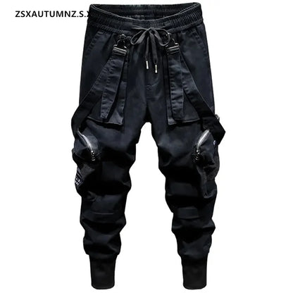 Pantalones Hombre Multi-pocket Overalls Men's Fashion Corset Feet Men's Casual Trousers For Men Loose Streetwear Hip-hop Pants