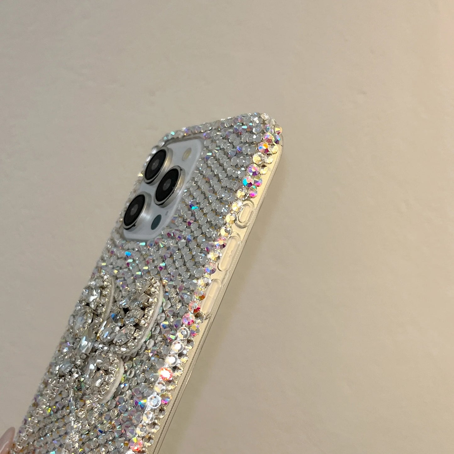 Luxury Diamond Glitter Bowknot Case for iPhone 15 Pro Max 3D Bling Rhinestones Shiny Phone Cover for iPhone 16 14 Plus 11 12 Pro