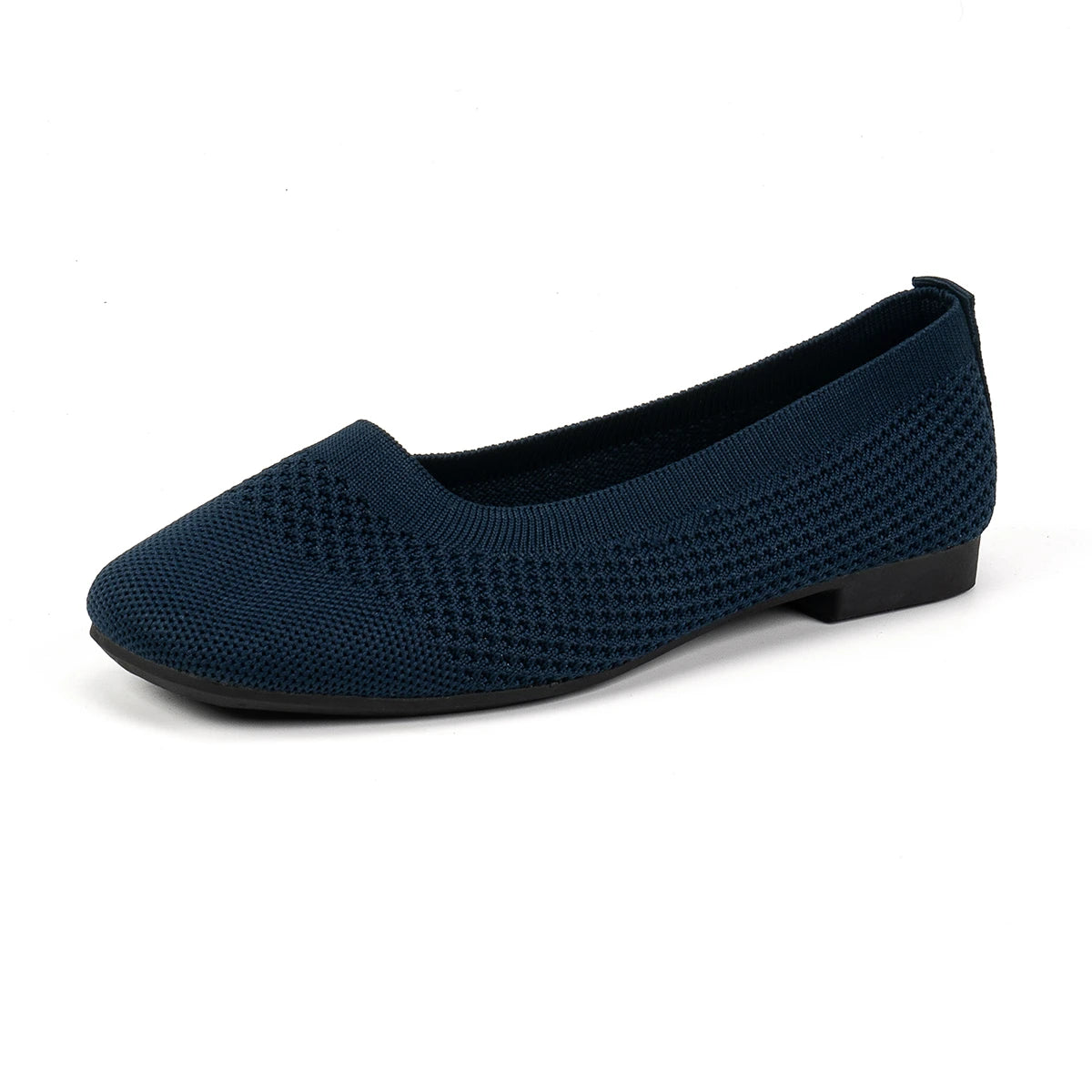 Women Flats Shoes New Spring Autumn Lightweight Knitted Shoes Loafers Comfort Breathable Mesh Slip-on Shallow Cut Flat Shoes