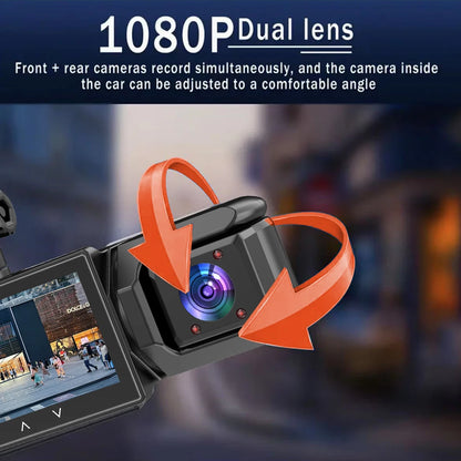 Caméra embarquée pour voitures FHD1080P Enregistreur de conduite Caméra de voiture DVR Vision nocturne Enregistreur vidéo Intégré Wi-Fi Tachographe Pièces automobiles
