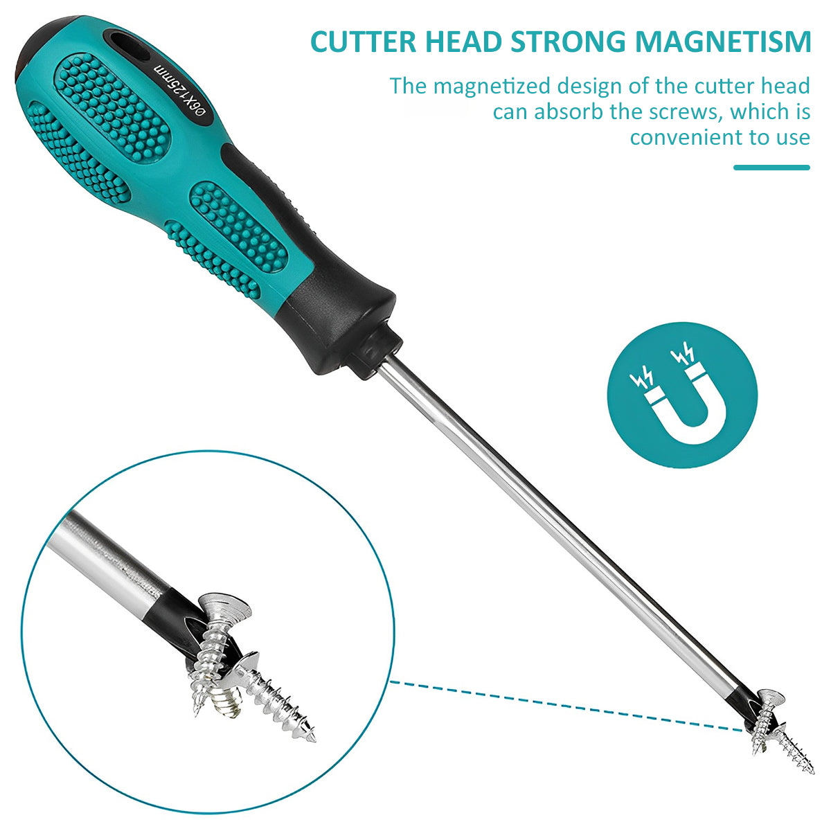 10Pcs Magnetic Screwdriver Set Heavy Duty Manual Screwdriver Ergonomic Cross Head Screwdriver Metric Flat Head Screwdriver