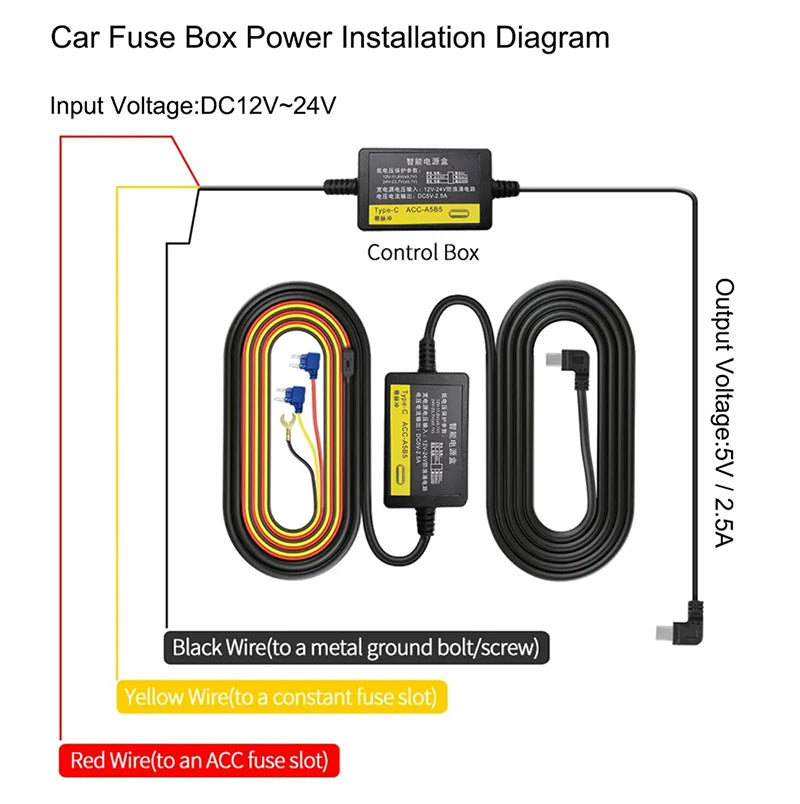 Caméra de tableau de bord cachée à 4 canaux, avec application 4K HD, Vision nocturne, moniteur de stationnement 24/7, capteur G, enregistrement en boucle, détection de mouvement, boîte noire WDR