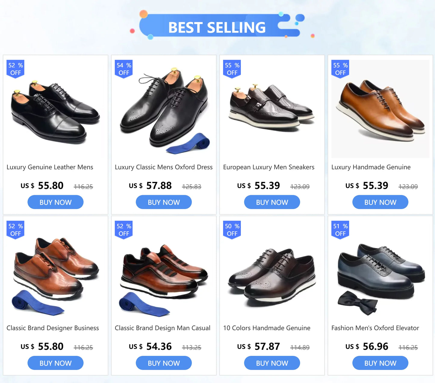 Classic Brand Designer Business Casual Sneaker Shoes for Men Genuine Leather Lace-up Basic Outdoor Footwear Daily Flat Oxfords