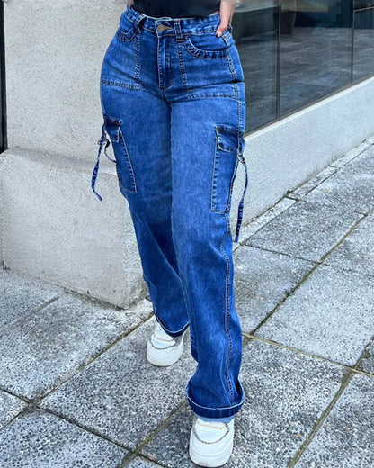 NEW 2023 woman High Waist Lifted Jeans Extremely slim waist to hip ratio Trousers jean pants