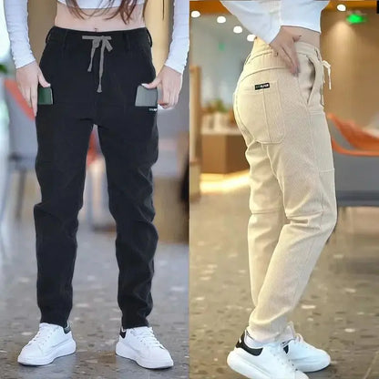 Trousers for Men Sale Wide Stylish Harajuku Sweatpants New In Classic Polyester Wrinkle Baggy Loose Long Summer Casual Pants Man