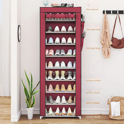 Multi Functional Home Shoe Rack Multi Layer Nail Free Installation Storage Cabinet Waterproof Windproof and Thickened Shoe Rack